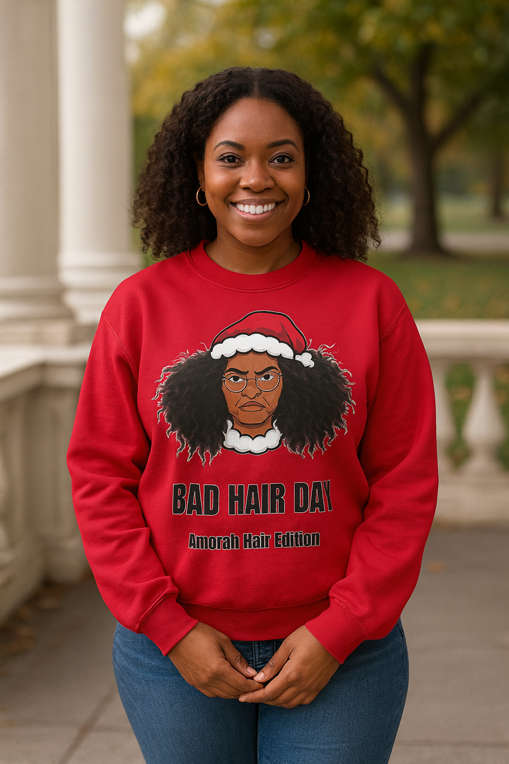 Amorah Hair Edition Holiday Sweatshirt 🎄