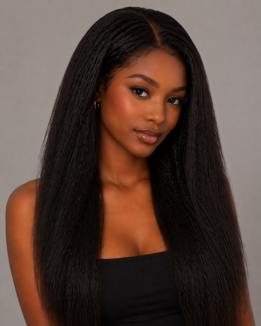 Kinky Straight Skin Polyurethane Medical Wig
